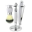 Union Razors SS5W Three Piece Straight Shave Kit White