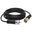 TruckSpec TS-12CC 12' CB Antenna Coax Cable with PL-259 Connectors - Black