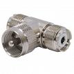 TruckSpec TSM-359 T Connector - PL-259 to (2) SO-239