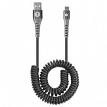 Mizco ToughTested TTCC10C2A 10 Foot Heavy-Duty USB to USB-C Charge & Sync Coiled Cable