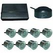Boyo VTSR200 4 Rear and 4 Front Parking Sensors Chrome