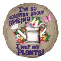 Spoontiques 13369 9 Inch Stepping Stone Wet My Plants 1