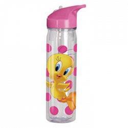 Spoontiques 18710 18oz. Acrylic Flip-Top Water Bottle Tweety Bird 1
