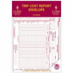J.J. Keller 29F Trip Cost Expense Envelopes - 5-Pack 1