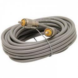 Astatic 302-10267 18\' RG8X Cable with PL259 Connectors Grey (A8X18) 1