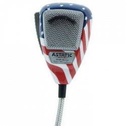 Astatic 302-10309 636L Noise Canceling 4-Pin CB Microphone Stars N\' Stripes 1