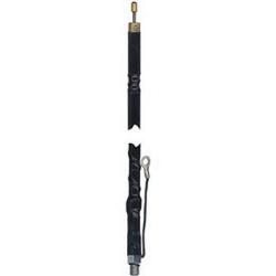 Wilson Antennas 305-483 3\' Silver Load FGT Series Fiberglass Whip Black 1