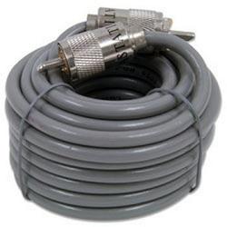 Astatic 46471180 18\' Coaxial Cable with PL259 Connector 1