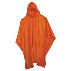 Boss 63 52 x 80 Side-Snap 10mm Vinyl Poncho with Hood - Orange 1