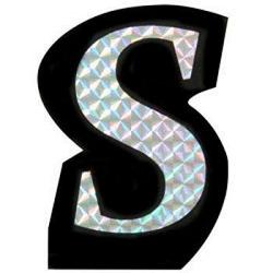 RoadPro 78101D S Prism Style Adhesive Letter 1