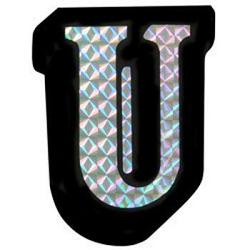 RoadPro 78103D U Prism Style Adhesive Letter 1