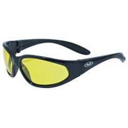Global Vision HERCYT Hercules Safety Glasses with Yellow Tint Lenses and Black Frame 1