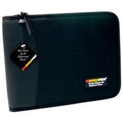RoadPro LB-001BK 3-Ring Binder for Loose-Leaf Log Sheets - Black Zippered 10.5 x 8 1