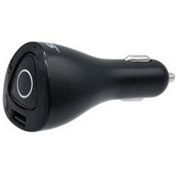 MobileSpec MBS01181 12V/DC 2.4A USB Charger with Wireless Earbud Black 1