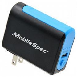 MobileSpec MBS02101 2600mAh Rechargeable Power Bank with AC Charger and 1.0A USB 1