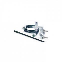 RoadPro RP-83B 3\' Standard Series Mirror Mount Fiberglass CB Antenna Kit - Black 1