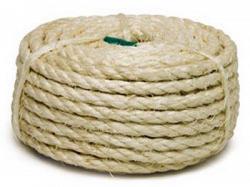 RoadPro RP1302 1/4 x 50\' (6mm x 14m) 3 Strand Twisted Sisal Rope 1