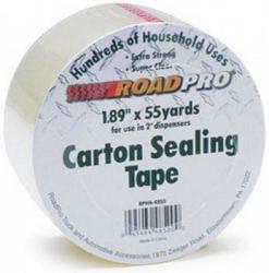 RoadPro RPHH-4850 Clear Packaging Tape - 2 x 55 Yards 1